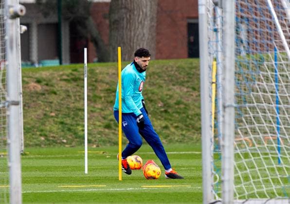 Fussball, Herren, Saison 2023 2024, 1. Bundesliga, Hertha BSC, Training, Agustin Rogel (Hertha BSC), 05.03. 2024,