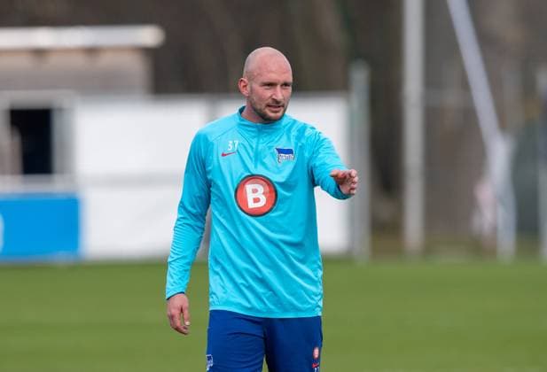Fussball, Herren, Saison 2023 2024, 1. Bundesliga, Hertha BSC, Training, Toni Leistner (Hertha BSC), 05.03. 2024,