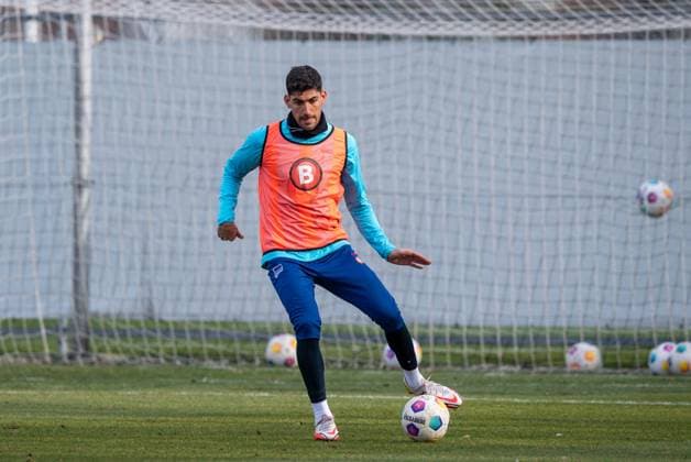 Fussball, Herren, Saison 2023 2024, 1. Bundesliga, Hertha BSC, Training, Andreas Bouchalakis (Hertha BSC), 05.03. 2024,