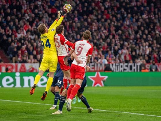 Pedro Rodrigez (Lazio Rome, 09), Thomas Mueller (FC Bayern Muenchen, 25), Harry Kane (FC Bayern Muenchen, 09), GER, FC Bayern Muenchen (FCB) vs. Lazio Rome (SSL), Fussball, UEFA Champions League, Achtelfinal Rueckspiel, Saison 2023 2024, 05.03.2024, DFB DFL regulations prohibit any use of photographs as image sequences and or quasi-video., GER, FC Bayern Muenchen (FCB) vs. Lazio Rome (SSL), Fussball, UEFA Champions League, Achtelfinal Rueckspiel, Saison 2023 2024, 05.03.2024 Muenchen Copyright: xEibner-Pressefoto SaschaxWaltherx EP_EER
