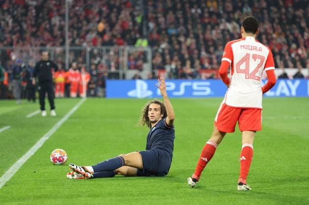 enttaeuschung bei Matteo Guendouzi 8 (Lazio Rom), FC Bayern Muenchen vs. S. S. Lazio Rom, Champions League, Fussball, Achtelfinale, Rueckspiel, 05.03.2024 Muenchen Bayern Deutschland