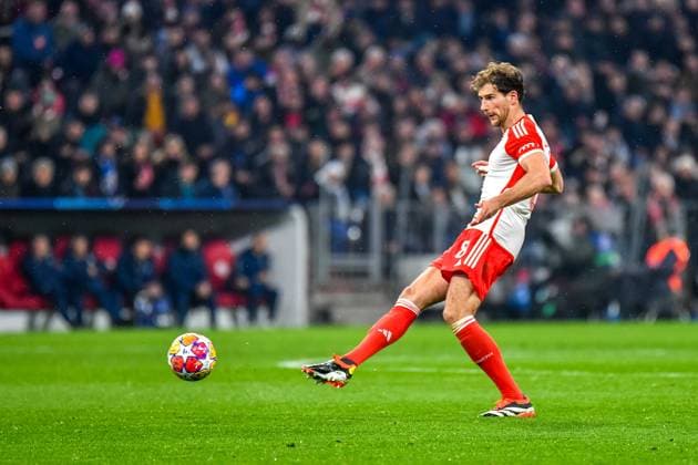 Leon Goretzka (8 FC Bayern) in Aktion beim Champions Leaguespiel FC Bayern München - Lazio Rom am 05.03.2024 München Allianz Arena Bayern Deutschland