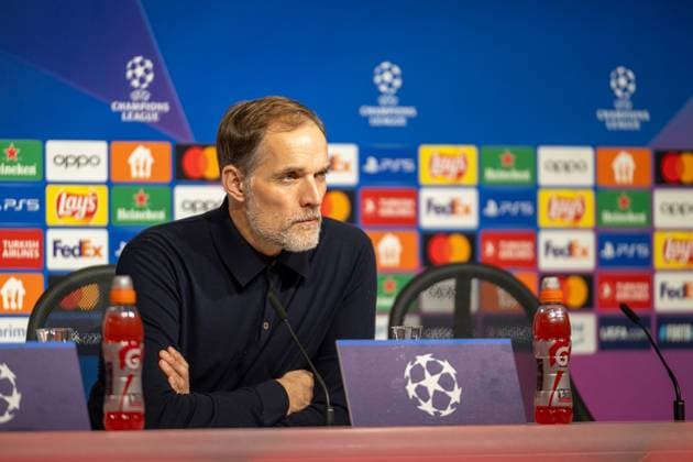 Thomas Tuchel (FC Bayern Muenchen, Chef-Trainer), Pressekonferenz, GER, FC Bayern Muenchen (FCB) vs. Lazio Rome (SSL), Fussball, UEFA Champions League, Achtelfinal Rueckspiel, Saison 2023 2024, 05.03.2024, DFB DFL regulations prohibit any use of photographs as image sequences and or quasi-video., GER, FC Bayern Muenchen (FCB) vs. Lazio Rome (SSL), Fussball, UEFA Champions League, Achtelfinal Rueckspiel, Saison 2023 2024, 05.03.2024 Muenchen Copyright: xEibner-Pressefoto SaschaxWaltherx EP_EER