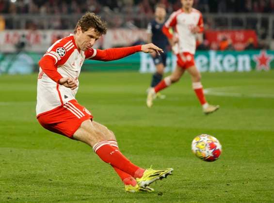 05.03.2024, Champions League, FC Bayern Muenchen vs Lazio Rom, Allianz Arena Muenchen, im Bild: Thomas Mueller (FC Bayern Muenchen)