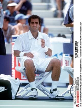 US OPEN 2001 2001 PETE SAMPRAS PLAYS AT THE 2001 US OPEN AT THE USTA NATIONAL TENNIS CENTER IN NEW YORK CITY. AUGUST 2001, Credit:Larry Marano Avalon  Copyright: xLarryxMaranox xAvalonx 0537312827