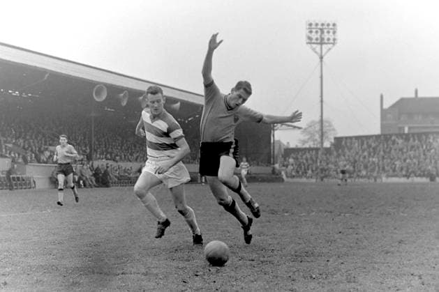 Watford s Cliff Holton Watford s Cliff Holton (r) is tripped by Queens Park Rangers Tony Ingham (l), Credit:MA Avalon  Copyright: xMAx xAvalonx 0559781175