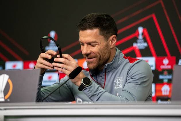 Bayer 04 Leverkusen Pressekonferenz; 06.03.2024 Xabi Alonso (Trainer Bayer 04 Leverkusen) Bayer 04 Leverkusen Pressekonferenz; 06.03.2024 Copyright: xBEAUTIFULxSPORTS Buriakovx