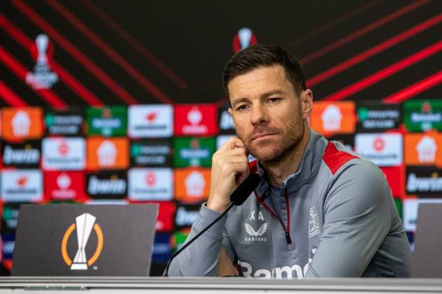 Bayer 04 Leverkusen Pressekonferenz; 06.03.2024 Xabi Alonso (Trainer Bayer 04 Leverkusen) Bayer 04 Leverkusen Pressekonferenz; 06.03.2024 Copyright: xBEAUTIFULxSPORTS Buriakovx