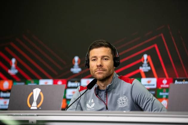 Bayer 04 Leverkusen Pressekonferenz; 06.03.2024 Xabi Alonso (Trainer Bayer 04 Leverkusen) Bayer 04 Leverkusen Pressekonferenz; 06.03.2024 Copyright: xBEAUTIFULxSPORTS Buriakovx