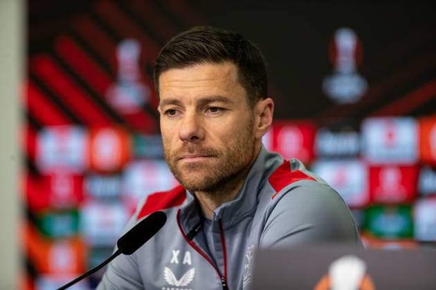 Bayer 04 Leverkusen Pressekonferenz; 06.03.2024 Xabi Alonso (Trainer Bayer 04 Leverkusen) Bayer 04 Leverkusen Pressekonferenz; 06.03.2024 Copyright: xBEAUTIFULxSPORTS Buriakovx