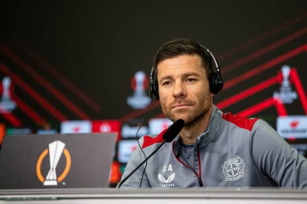 Bayer 04 Leverkusen Pressekonferenz; 06.03.2024 Xabi Alonso (Trainer Bayer 04 Leverkusen) Bayer 04 Leverkusen Pressekonferenz; 06.03.2024 Copyright: xBEAUTIFULxSPORTS Buriakovx