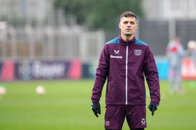 Bayer 04 Leverkusen; Training ; 06.03.2024 Granit Xhaka (Bayer 04 Leverkusen, 34) Bayer 04 Leverkusen; Training ; 06.03.2024 Copyright: xBEAUTIFULxSPORTS Buriakovx