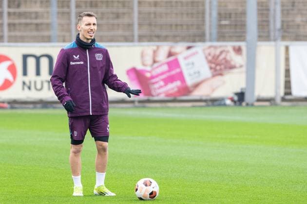 Bayer 04 Leverkusen; Training ; 06.03.2024 Alejandro Grimaldo (Bayer 04 Leverkusen, 20) Bayer 04 Leverkusen; Training ; 06.03.2024 Copyright: xBEAUTIFULxSPORTS Buriakovx