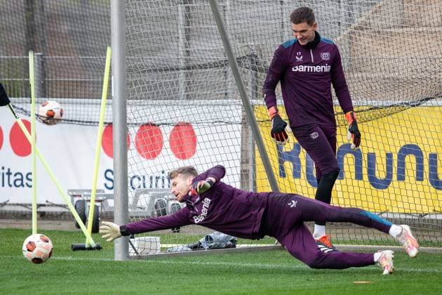 Bayer 04 Leverkusen; Training ; 06.03.2024 Lukas Hradecky (Bayer 04 Leverkusen, 1) Bayer 04 Leverkusen; Training ; 06.03.2024 Copyright: xBEAUTIFULxSPORTS Buriakovx