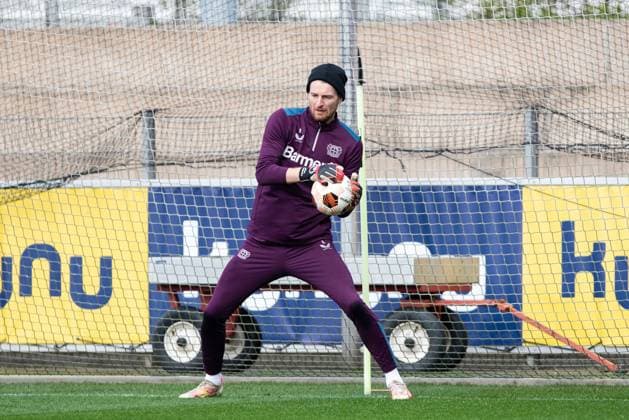 Bayer 04 Leverkusen; Training ; 06.03.2024 Lukas Hradecky (Bayer 04 Leverkusen, 1) Bayer 04 Leverkusen; Training ; 06.03.2024 Copyright: xBEAUTIFULxSPORTS Buriakovx