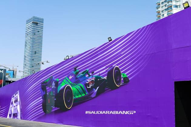 Track impression, F1 Grand Prix of Saudi Arabia at Jeddah Corniche Circuit on March 6, 2024 in Jeddah, Saudi Arabia. (Photo by HOCH ZWEI) Jeddah Saudi Arabia