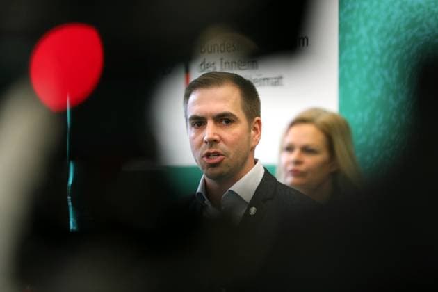 Berlin, Deutschland, 06.03.2024: Bundesinnenministerium: 100-Tage-Countdown-Event zur Fußball-Europameisterschaft 2024: (L-R) Philipp Lahm spricht, im Hintergrund Nancy Faeser Copyright: xdtsxNachrichtenagenturx dts_32268