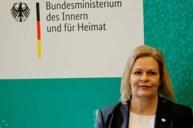 Bundesinnenministerin Nancy Faeser, Deutschland, Berlin, 100-Tage Countdown Event zur UEFA EURO, EM, Europameisterschaft,Fussball 2024