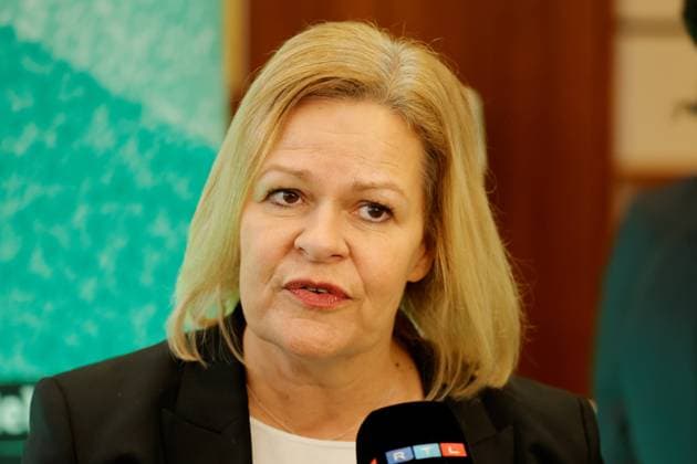 Bundesinnenministerin Nancy Faeser, Deutschland, Berlin, 100-Tage Countdown Event zur UEFA EURO, EM, Europameisterschaft,Fussball 2024