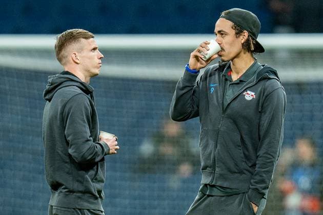 Dani Olmo (RB Leipzig, 7) Yussuf Poulsen (RB Leipzig, 9) Real Madrid vs. RB Leipzig, Fussball, UEFA Champions League, Achtelfinale, 06.03.2024 Real Madrid vs. RB Leipzig, Fussball, UEFA Champions League, Achtelfinale, 06.03.2024 Madrid Copyright: xEibner-Pressefoto BahhoxKarax EP_BKA