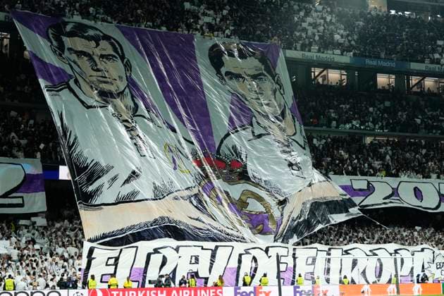 Real Madrid CF v RB Leipzig: Round of 16 Second Leg - UEFA Champions League 2023 24 Real Madrid supporters prior the UEFA Champions League 2023 24 round of 16 second leg match between Real Madrid CF and RB Leipzig at Estadio Santiago Bernabeu on March 6, 2024 in Madrid, Spain. Madrid Spain  Copyright: xJosexBretonx originalFilename:breton-realmadr240306_npMh2.jpg
