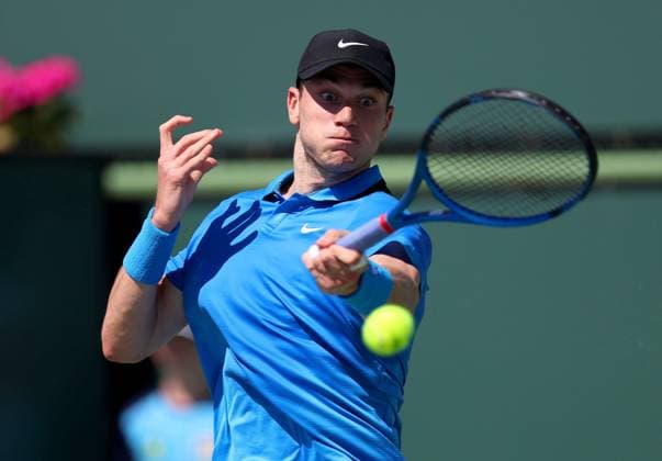 Jack Draper of Great Britain in action BNP Paribas Open, Tennis, Day 1, Indian Wells Tennis Garden, California, USA - 06 Mar 2024  Copyright: xEllaxLing Shutterstockx 14378714e