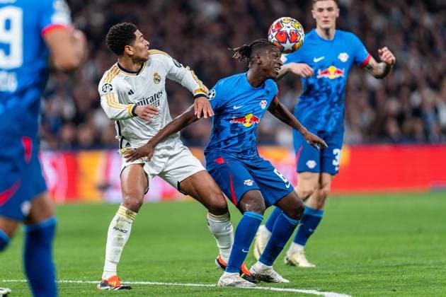 Jude Bellingham (Real Madrid, 5) Real Madrid vs. RB Leipzig, Fussball, UEFA Champions League, Achtelfinale, 06.03.2024 Real Madrid vs. RB Leipzig, Fussball, UEFA Champions League, Achtelfinale, 06.03.2024 Madrid Copyright: xEibner-Pressefoto BahhoxKarax EP_BKA