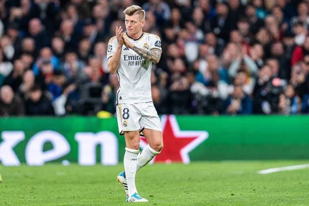 Toni Kroos (Real Madrid, 8) Real Madrid vs. RB Leipzig, Fussball, UEFA Champions League, Achtelfinale, 06.03.2024 Real Madrid vs. RB Leipzig, Fussball, UEFA Champions League, Achtelfinale, 06.03.2024 Madrid Copyright: xEibner-Pressefoto BahhoxKarax EP_BKA