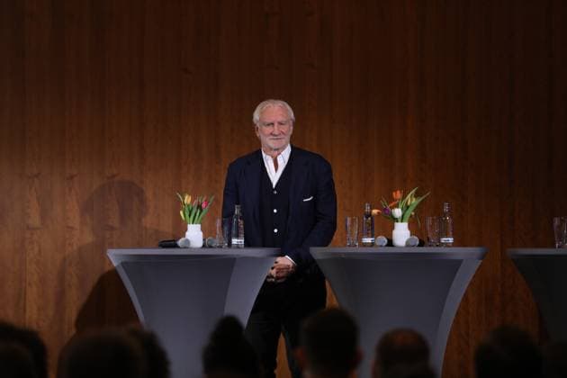 Berlin, Deutschland, 06.03.2024: Bundesinnenministerium: 100-Tage-Countdown-Event zur Fußball-Europameisterschaft 2024: Rudi Völler wirbt für die Fußball-EM Copyright: xdtsxNachrichtenagenturx dts_32313