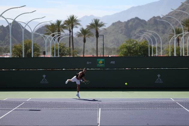 Carlos Alcaraz (Spa) TENNIS : Indian Wells 2024 - 06 03 2024 AntoineCouvercelle Panoramic 