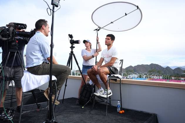 Carlos Alcaraz (Spa) TENNIS : Indian Wells 2024 - 06 03 2024 AntoineCouvercelle Panoramic 