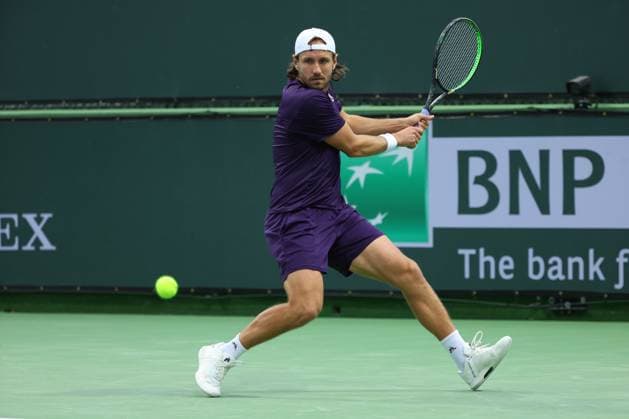 Lucas Pouille (Fra) TENNIS : Indian Wells 2024 - 06 03 2024 AntoineCouvercelle Panoramic 