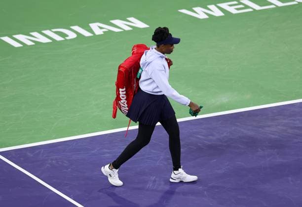 Venus Williams of USA in action BNP Paribas Open, Tennis, Day 1, Indian Wells Tennis Garden, California, USA - 06 Mar 2024  Copyright: xEllaxLing Shutterstockx 14378714ck