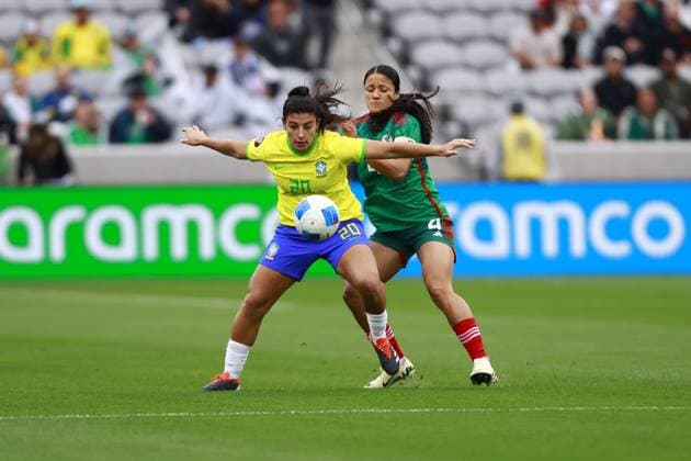 RECORD DATE NOT STATED Concacaf W Gold Cup 2024 Brazil vs Mexico Adriana Leal celebrates her goal 1-0 of Brazil during the Semifinals match between Brazil and Mexico (Mexican national team, Nationalteam as part of the Concacaf Womens Gold Cup 2024, at Snapdragon Stadium on March 06, 2024 in San Diego, California, United States. SAN DIEGO CALIFORNIA UNITED STATES  Copyright: xUlisesxNaranjox 20240306183004_CWGC_2024_SF_BRA_MEX_FERREIRA117