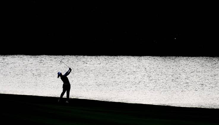 (240307) -- LINGSHUI, March 7, 2024 -- Yin Ruoning of China plays a shot during the first round of the Blue Bay LPGA, Golf Damen golf tournament in Lingshui, south China s Hainan Province, March 7, 2024. ) (SP)CHINA-HAINAN-LINGSHUI-GOLF-BLUE BAY LPGA (CN) YangxGuanyu 
