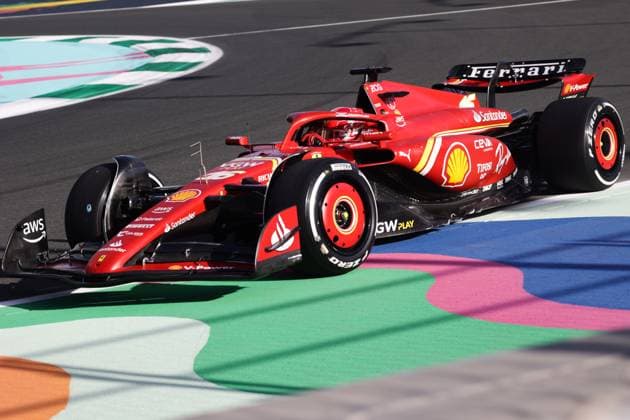F1 Saudi Arabian Grand Prix 2024 Practice 1 Charles Leclerc of Ferrari during first practice ahead of the Formula 1 Saudi Arabian Grand Prix at Jeddah Corniche Circuit in Jeddah, Saudi Arabia on March 7, 2024. Jeddah Saudi Arabia  Copyright: xJakubxPorzyckix originalFilename:porzycki-f1saudia240307_npqlc.jpg