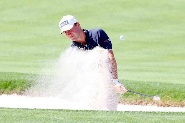 ORLANDO, FL - MARCH 07: PGA, Golf Herren golfer Austin Eckroat hits a sand shot on the 2nd hole during the Arnold Palmer Invitational presented by MasterCard at the Arnold Palmer s Bay Hill Club & Lodge on March 7, 2024, in Orlando, Florida. (Photo by Brian Spurlock Icon Sportswire) GOLF: MAR 07 PGA Arnold Palmer Invitational presented by Mastercard EDITORIAL USE ONLY Icon24030913
