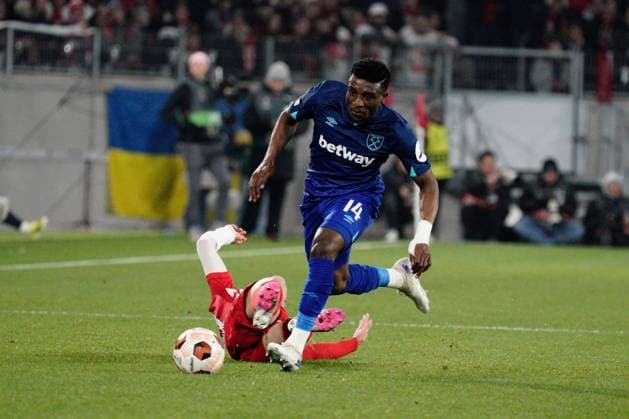 Mohammed Kudus of West Ham Freiburg v West Ham United, UEFA Europa League, Round of 16, First Leg, Football, Stade Europa-Park, Freiburg, Germany - 07 Mar 2024 EDITORIAL USE ONLY No use with unauthorised audio, video, data, fixture lists, club league logos or live services. Online in-match use limited to 120 images, no video emulation. No use in betting, games or single club league player publications. Copyright: xDavexWinter Shutterstockx 14373670at