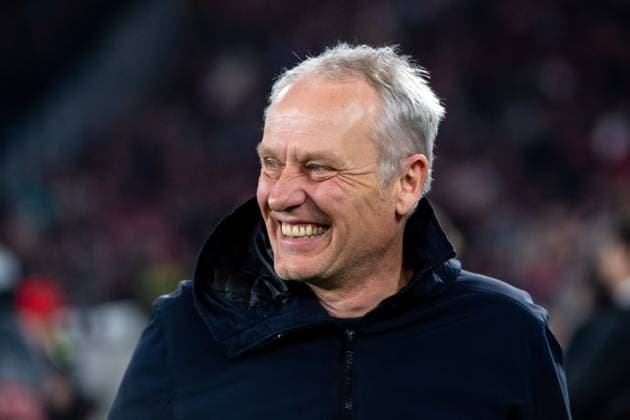 Sport Bilder des Tages Christian Streich (SC Freiburg, Trainer), GER, SC Freiburg vs West Ham United, Fussball UEFA Europa League, Achtelfinale Hinspiel, Saison 2023 2024, 07.03.2024 GER, SC Freiburg vs West Ham United, Fussball UEFA Europa League, Achtelfinale Hinspiel, Saison 2023 2024, 07.03.2024 Freiburg Copyright: xEibner-Pressefoto Memmlerx EP_MMR