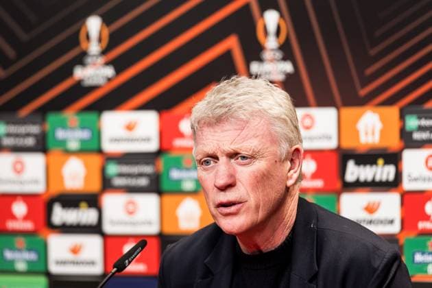 UEFA Europa League: SC Freiburg - West Ham United; 07.03.2024 David Moyes (Trainer West Ham United) in der Pressekonferenz UEFA Europa League: SC Freiburg - West Ham United, Freiburg, Europa Park Stadion am 07.03.2024 Copyright: xBEAUTIFULxSPORTS Wunderlx