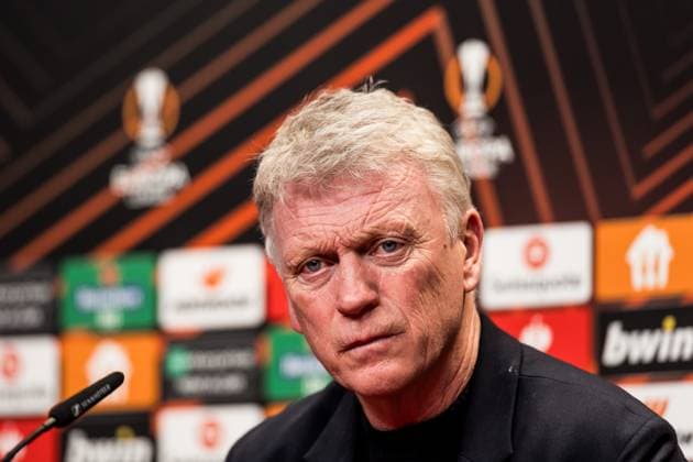UEFA Europa League: SC Freiburg - West Ham United; 07.03.2024 David Moyes (Trainer West Ham United) in der Pressekonferenz UEFA Europa League: SC Freiburg - West Ham United, Freiburg, Europa Park Stadion am 07.03.2024 Copyright: xBEAUTIFULxSPORTS Wunderlx