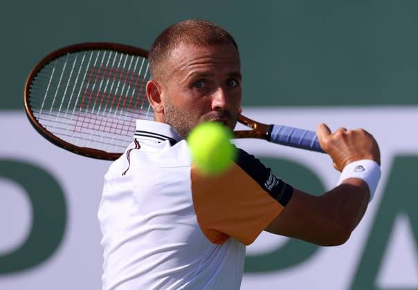 Dan Evans of GBR in action BNP Paribas Open, Tennis, Day 2, Indian Wells Tennis Garden, California, USA - 07 Mar 2024  Copyright: xEllaxLing Shutterstockx 14380630ae