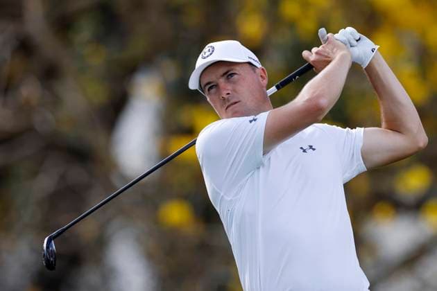 ORLANDO, FL - MARCH 07: Jordan Spieth of the United States hits a tee shot at the 13th hole during the first round of the Arnold Palmer Invitational presented by Mastercard at Arnold Palmer Bay Hill Golf Course on March 07, 2024 in Orlando, Florida. (Photo by Joe Robbins Icon Sportswire) GOLF: MAR 07 PGA, Golf Herren Arnold Palmer Invitational presented by Mastercard EDITORIAL USE ONLY Icon5732403070701