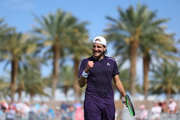 Lucas Pouille (Fra) TENNIS : Indian Wells 2024 - 07 03 2024 AntoineCouvercelle Panoramic 