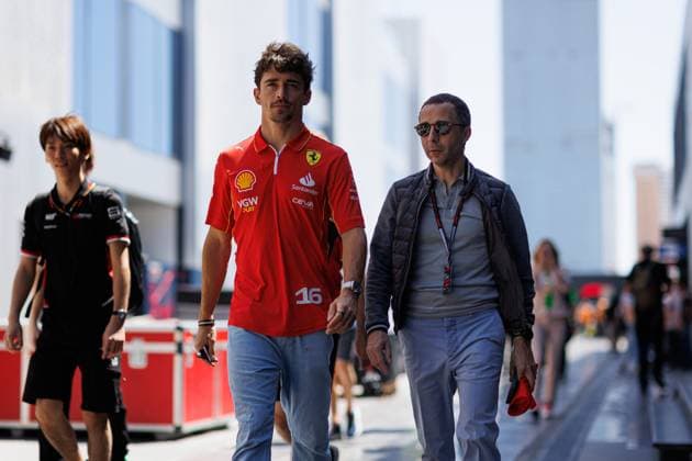 LECLERC Charles (mco), Scuderia Ferrari SF-24, portrait, TODT Nicolas (fra), Allroad Manager, portrait, during the Formula 1 STC Saudi Arabian Grand Prix 2024, 2nd round of the 2024 Formula One World Championship, WM, Weltmeisterschaft from March 7 to 9, 2024 on the Jeddah Corniche Circuit, in Jeddah, Saudi Arabia - F1 - SAUDI ARABIAN GRAND PRIX 2024 DPPI Panoramic  240308_R02_SAUDI__LF_0982