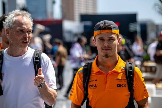 JEDDAH, SAUDI ARABIA: Lando Norris, racing for the McLaren F1 team during the 2024 Formula 1 Saudi Arabian Grand Prix at the Jeddah Corniche Circuit in Jeddah, Saudi Arabia