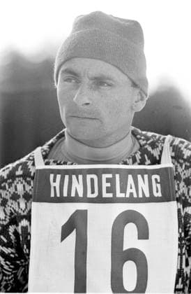 Rennen Hindelang 1964. Eberhard Riedel (DDR). *** Race Hindelang 1964 Eberhard Riedel DDR HM