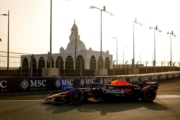 11 Sergio Perez (MEX, Oracle Red Bull Racing), F1 Grand Prix of Saudi Arabia at Jeddah Corniche Circuit on March 8, 2024 in Jeddah, Saudi Arabia. (Photo by HOCH ZWEI) Jeddah Saudi Arabia