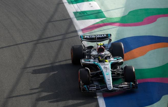 44 Lewis Hamilton (GBR, Mercedes-AMG Petronas F1 Team), F1 Grand Prix of Saudi Arabia at Jeddah Corniche Circuit on March 8, 2024 in Jeddah, Saudi Arabia. (Photo by HOCH ZWEI) Jeddah Saudi Arabia