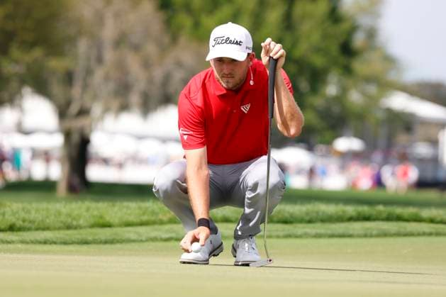ORLANDO, FL - MARCH 08: PGA, Golf Herren golfer Lee Hodges putts on the 9th hole during the Arnold Palmer Invitational presented by MasterCard at the Arnold Palmer s Bay Hill Club & Lodge on March 8, 2024, in Orlando, Florida. (Photo by Brian Spurlock Icon Sportswire) GOLF: MAR 08 PGA Arnold Palmer Invitational presented by Mastercard EDITORIAL USE ONLY Icon24030860